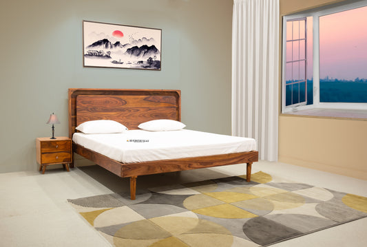 Timeless Elegance: Sheesham Wood Queen Size Bed