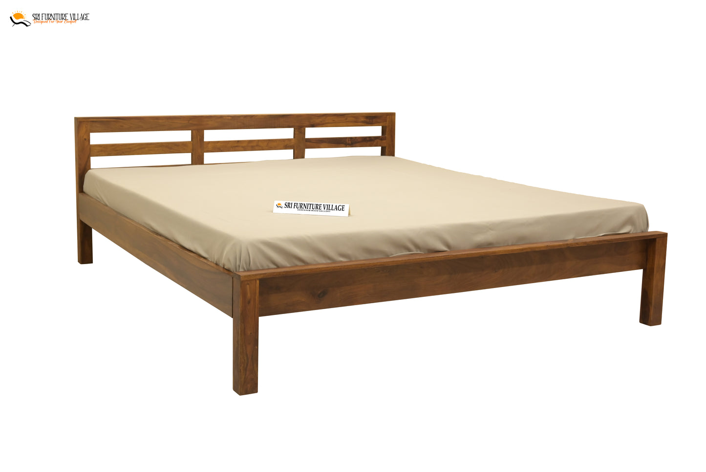 Natural / Queen Size Bed 